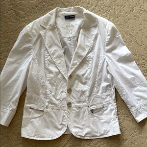 Gerry Weber White Blazer Tailored Fit Classic Design